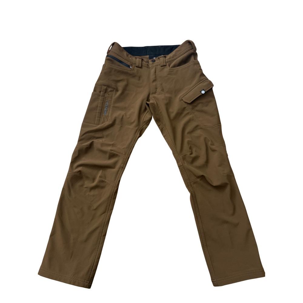 Truewerk Mens T3 Werkpant Brown Fleece Lined Technical Work Pants 30 Short